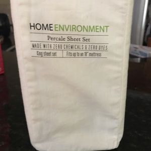 Home Environment Bedding - Organic Percale sheets King set Home Environment Home Environment Bedding - Organic Percale sheets King set Home Environment